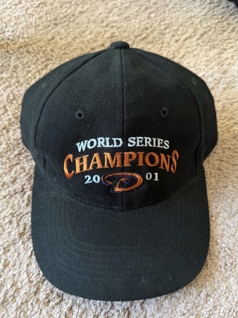 Vintage Arizona Diamondbacks 2001 World Series Champions Headmaster Inc Hat Cap